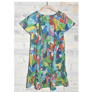 BODEN Jungle Floral Kids Dress Size 6-7